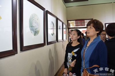 渭源县中青年绘画小品交流展在天水市文化馆开展(图)
